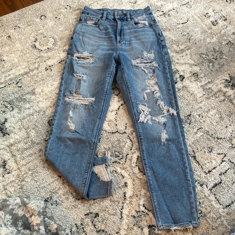 American eagle curvy mom jean